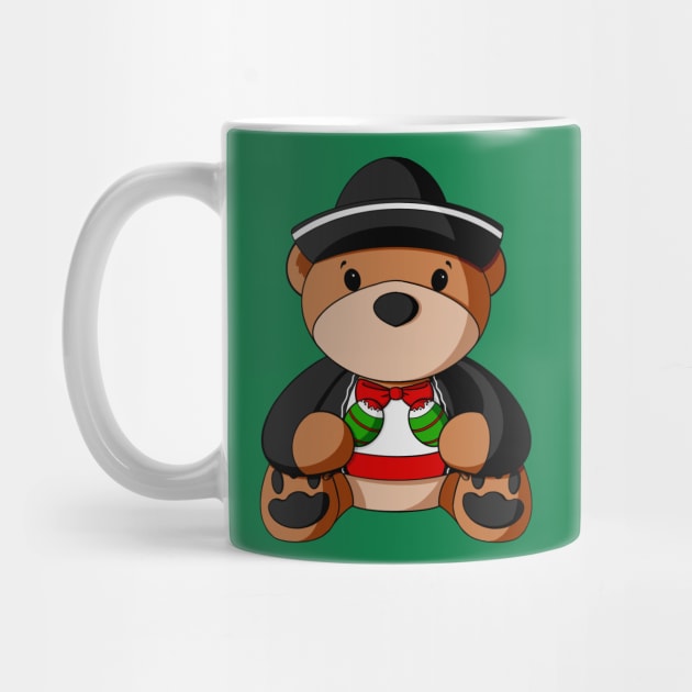 Mariachi Teddy Bear by Alisha Ober Designs